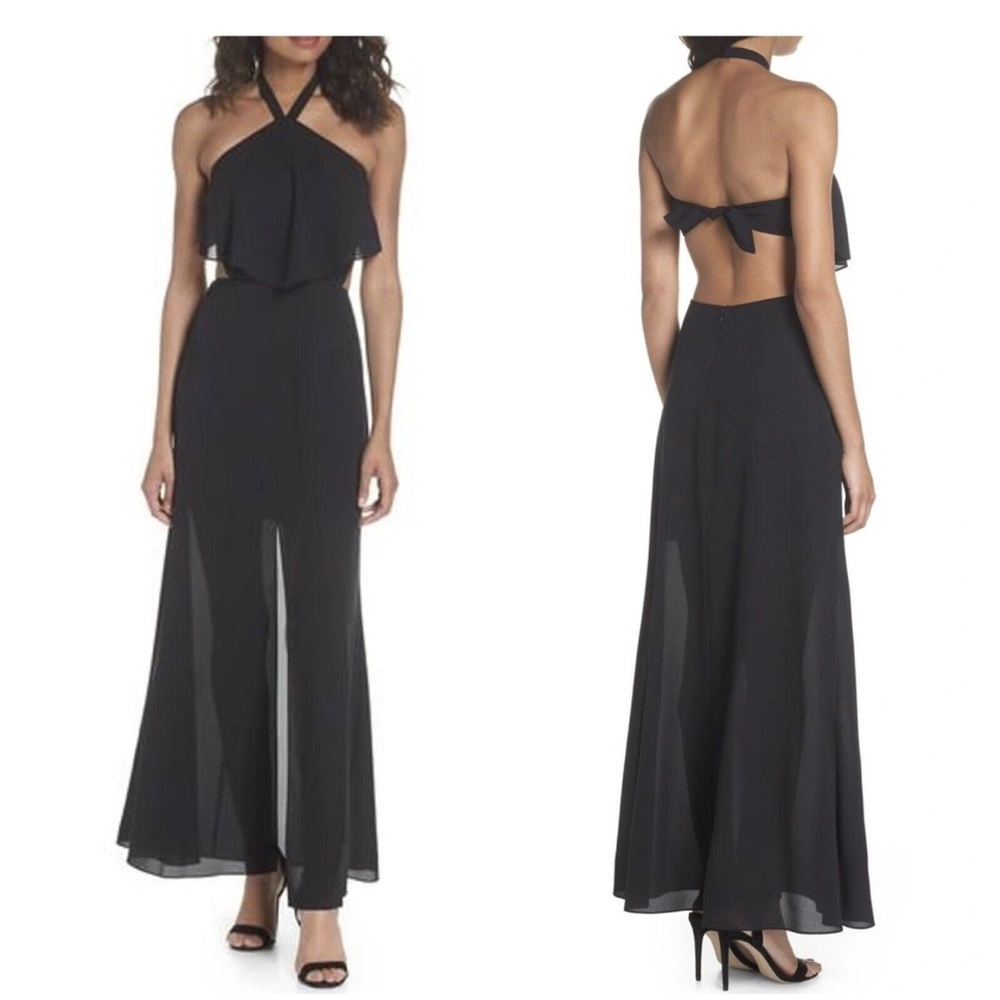 Ali & Jay Black Cutout Gown | Medium